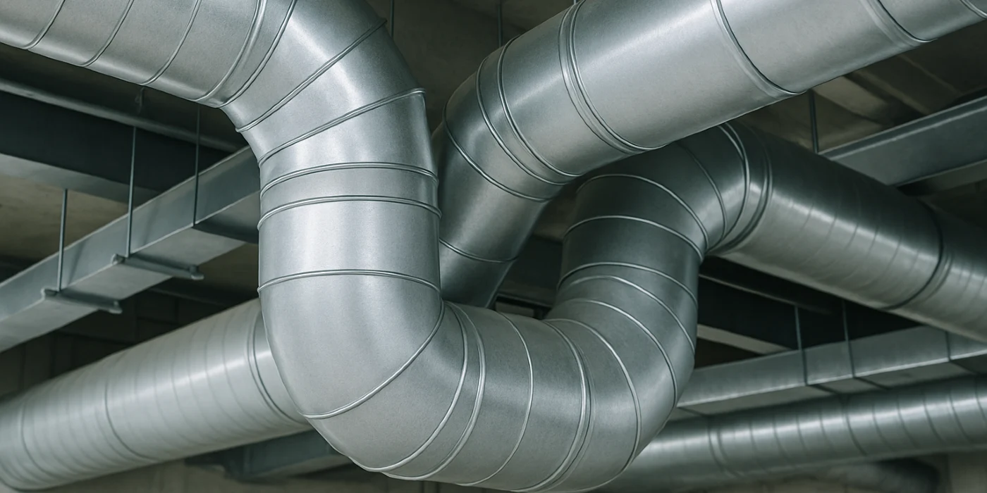 Metal air ducts from Air Conditioning Repair Dallas in Garland, TX - Garland TX